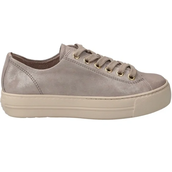 Paul Green Bixby Sneakers. Color: Cachemire Metallic Suede